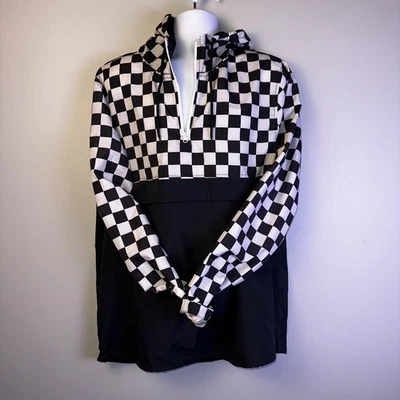 Rompevientos suéter carbono x-large negro blanco a cuadros Foto 1 de 4