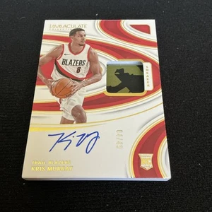 2023-24 Panini Immaculate Kris Murray RC Rookie Sneaker Swatch Patch Auto 04/49 - Picture 1 of 2