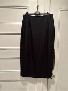 Josephine Chaus Silk / Wool Black Maxi Skirt, 16 - Picture 1 of 5