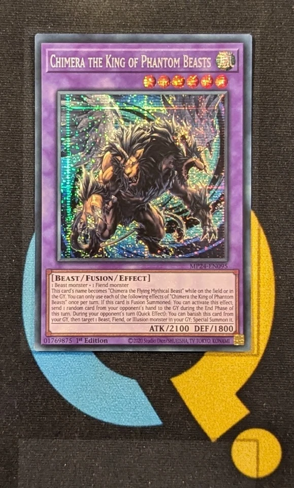 MP24-EN095 Chimera the King of Phantom Beasts Prismatic Secret Rare 1st YuGiOh - Image 1 of 3