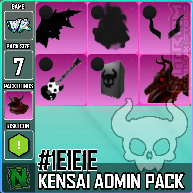 ZERO WEAPON AND ARMOR World Zero WZ - 7 PACK - KENSAI ADMIN EVENT - #1E1E1E - PACKBONUS : DUCKY