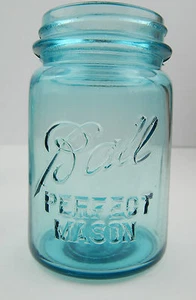Vintage Ball Perfect Einmachglas #4 blaue Farbe fehlender Deckel guter Zustand - Bild 1 von 7