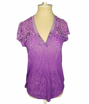 Athleta женщин фиолетовый грейпджус самшит Athletic короткий рукав футболка размер маленький - Изображение 1 из 4