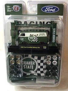 Ford Econoline Van Quaker State Model Kit Chase 750 piezas M2 Machines 1965 - Imagen 1 de 2