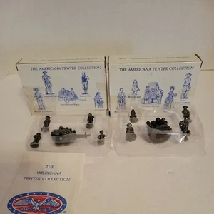 💥2 Sets of “The Americana Pewter Collection Pewter Figurines” 1995 AH71 & AH72 - Picture 1 of 3