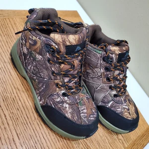 Ozark Trail Realtree Camo Kids Hunting Boots Size 13 Hiking Rugged Shoes - Picture 1 of 8