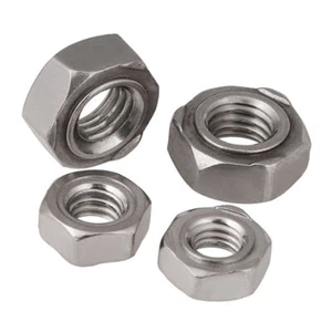 M3 M4 M5 M6- M12 Hexagon Weld Nuts A2 Stainless Steel DIN929 Thread Welding Nuts - Picture 1 of 6