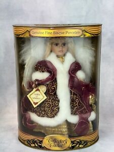 Genuine Fine Bisque Porcelain Angel Doll 16" Collector's Choice New In Box