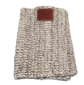 Love Your Melon One Size Natural Navy Speckled Circle Infinity Knit Scarf - Picture 1 of 5