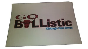 CHICAGO BULLS Sun-Times Newspaper Box Print Go Bullistic Basketball Poster - Picture 1 of 2