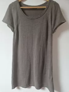 Sandwich Mohair Blend Knitted Brown Tunic Dress Size M - Picture 1 of 4