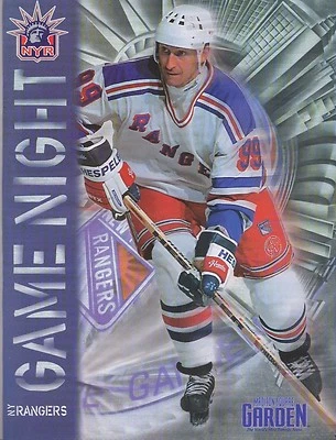 New York Rangers 1998/1999 Wayne Gretzky Último Juego Noche Programa Oficial NHL   Foto 1 de 3