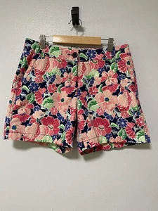 Pantalones Cortos Crown & Ivy Mujer Talla 6 Caroline Multicolor Floral Elastizados Tropicales - Imagen 1 de 11