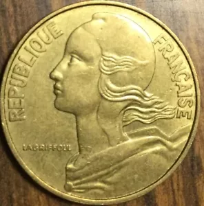 1983 FRANCE 20 CENTIMES COIN - Picture 1 of 2