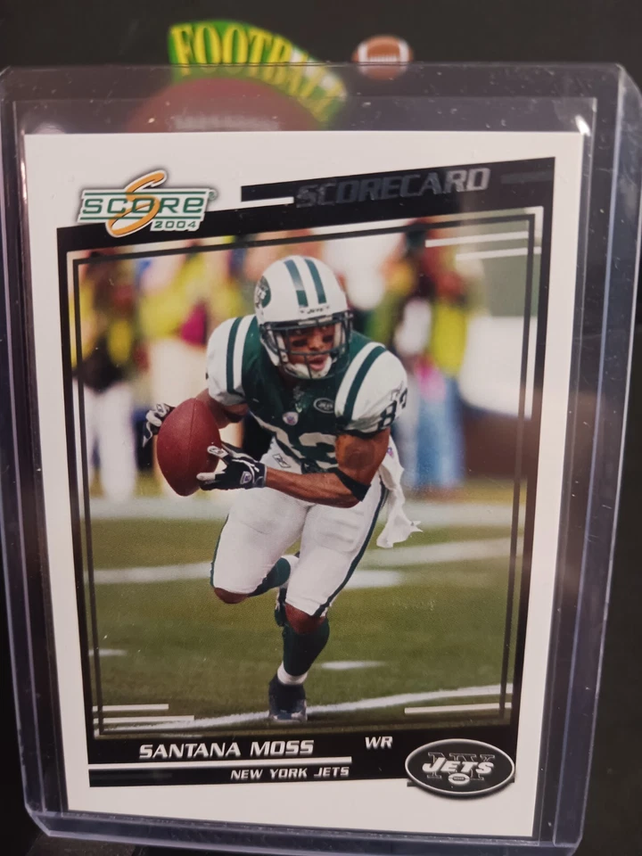 2004 SCORE #219 SANTANA MOSS SCORECARD (453/625) - Image 1 of 2