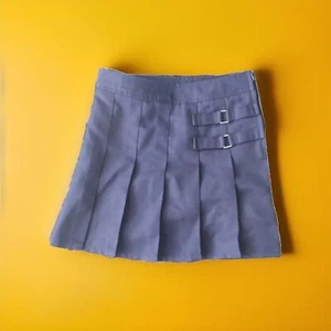 French Toast School Uniform Pleated Skirt With Side Buckle Accent Navy size 7 - Picture 1 of 3