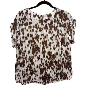 Camicetta leggera Jennifer Lopez stampa animalier - Medium - Foto 1 di 3