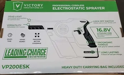 Victory Professional Cordless Electrostatic Handheld Sprayer VP200ESK BRAND NEW • 60$