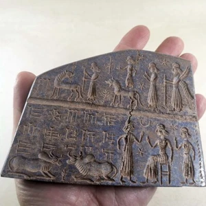 Inscripción histórica de piedra placa de lapislázuli sello antiguo del Cercano Oriente #708 - Imagen 1 de 6