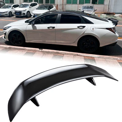47" Gloss Black Rear Trunk Racing Spoiler GT For 2012-2024 Hyundai Elantra - Image 1 of 4