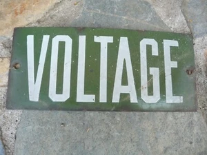 METALL SPANNUNGSSCHILD OLDTIMER GAS UND ÖL DOSE FIRMENWERBUNG - Bild 1 von 2