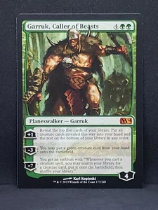 Garruk, Caller of Beasts LP MTG M14 172 G Planeswalker EDH Big Green Draw 151   - Picture 1 of 2