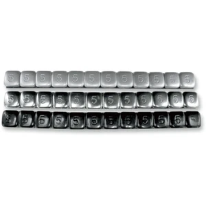 K&L Supply Wheel Weights - Steel - Stick-On - 5 Gram - Silver | 32-2413 - Picture 1 of 1