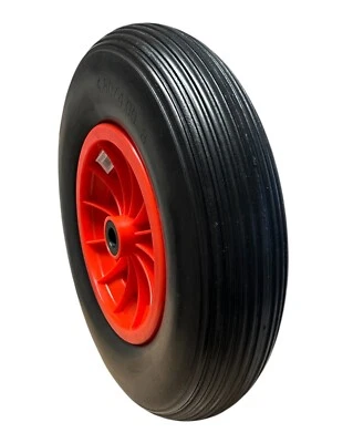 MARKENLOS KOVA® PU SCHUBKARRENRAD,VOLLGUMMI,RAD,ERSATZRAD BOLLERWAGEN,4.80/4.00-8