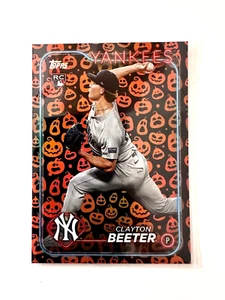 2024 Topps Update #US59 Clayton Beeter RC Holiday Parallel Jack O Lantern - Picture 1 of 2