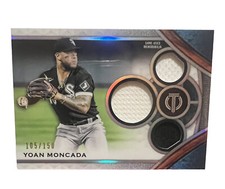 2021 Topps Tribute Tribute Triple Relics /150 Yoan Moncada #TTR-YM