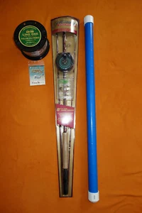 new Pflueger 8ft 3pc Fly Rod & Pflueger Reel L6FLine 20#Back Leader Flies & Tube - Picture 1 of 6