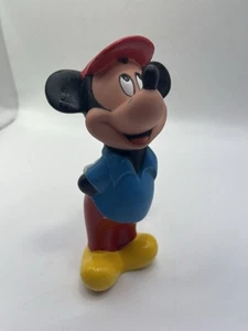 Vintage MICKEY MOUSE ~ Disney Rubber Bath Toy Figure - Picture 1 of 6