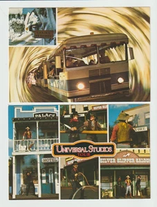 2 Universal Studios Tour 20th Anniversary Postcards Western Stunt Show Glacier - Picture 1 of 2