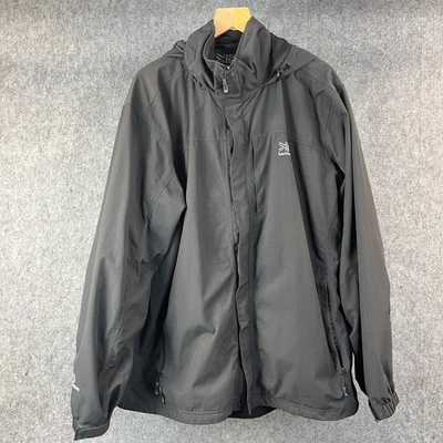 Karrimor Hombres Abrigo de Lluvia Chaqueta XXL Gris Cremallera Completa Con Capucha Impermeable Foto 1 de 4