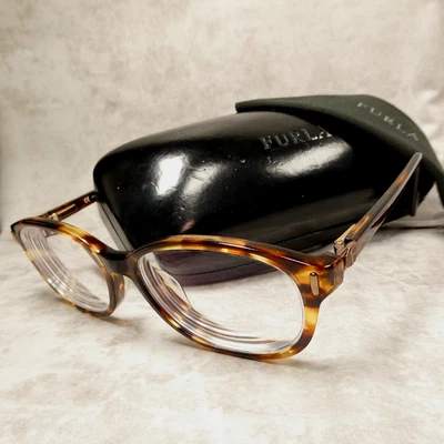 Marco de gafas Furla marrón tortuga para mujer con estuche - Dais VU4760J 50-15-130 Foto 1 de 4