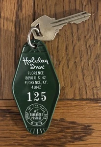Holiday Inn Hotel Motel Keychain Fob and Key - Florence, KY (Room #125) - Picture 1 of 2