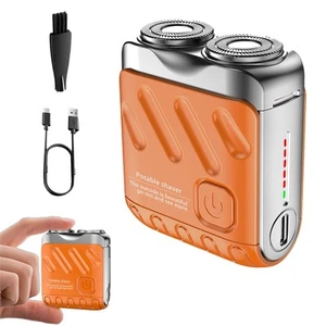 R-12 Bagaglio Rasoio Elettrico, Mini Rasoio per Uomo, Rasoio Barba Mini e Por... - Foto 1 di 7