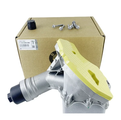 11428583895 Aluminum Oil Cooler Filter Housing For BMW B58 340i 440i 540i 740i Foto 1 de 4