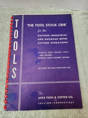 The Tool Stock Crib Apex Tool & Cutter Co. Industrial & Railroad 1946 Catalog - Image 1 of 4