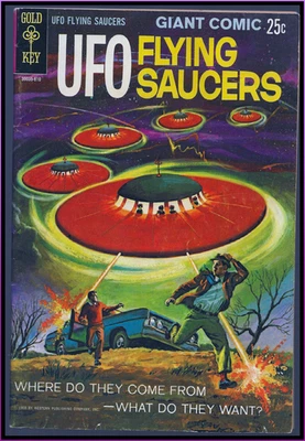 UFO FLYING SAUCERS #1 (1968) SCI-FI ANTHOLOGY GOLD KEY 6.0 FN RARE! - Image 1 of 4