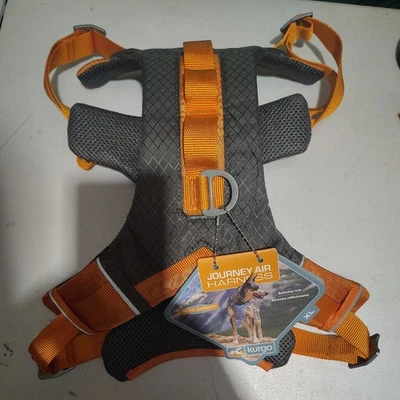 Arnés para perros--Kurgo Journey Air -AJUSTE REFLECTANTE naranja/gris --PEQUEÑO "NUEVO" Foto 1 de 4