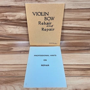 Violin Bow Rehair and Repair by H.S. Wake + Professional Hints on Repair NICE - Picture 1 of 18