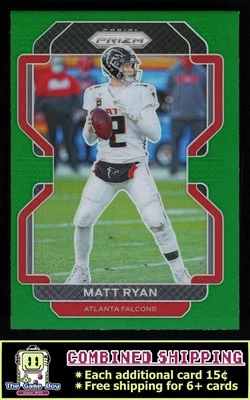 2021 Panini Prizm Green #324 Matt Ryan Atlanta Falcons - Image 1 of 2