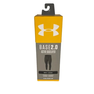 Under Armour 1343247 Men's XXL 2XL ColdGear Base 2.0 Baselayer Leggings Black - Image 1 of 4