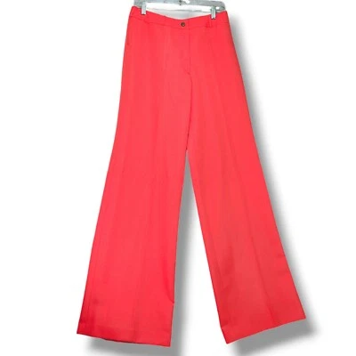 Calça Vintage Anos 70 Vamp Wide Flare Bell Bottoms Tamanho M W-30" Bootcut Ferrari Vermelha - Imagem 1 de 4