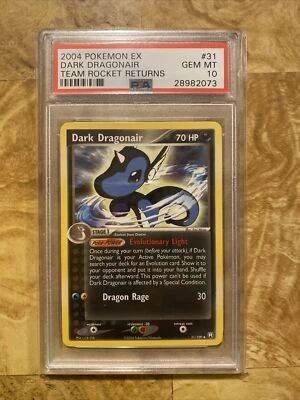 2004 Pokemon EX Team Rocket Returns Dark Dragonair 31/109 PSA 10 - Image 1 of 2