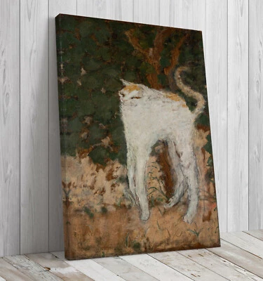 Impresión en lienzo montada El gato blanco de Pierre Bonnard Foto 1 de 4