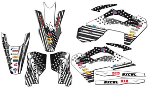 2023-2025 TX MERICA Grey Senge Graphics Kit Compatible with Husqvarna - Picture 1 of 10
