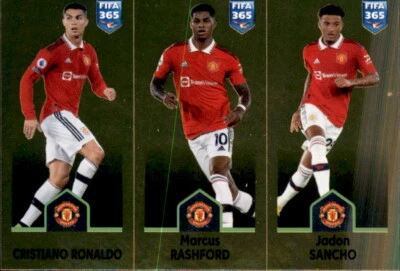 Panini Fifa 365 2023 Sticker 113 Cristiano Ronaldo/Marcus Rashford/Jadon Sancho