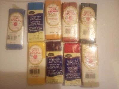 9 Double Fold Quilt Biding Vintage - Image 1 of 4